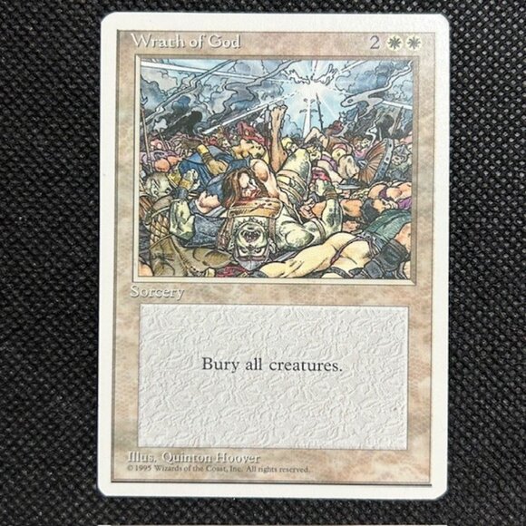 1995 Magic the Gathering MTG 1x Wrath of God Fourth Edition 4Ed NM Unplayed - Picture 1 of 2